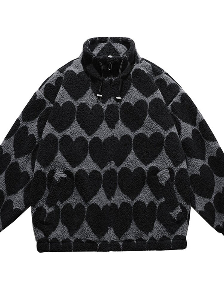 Mens Lamb Wool Printed Jacket