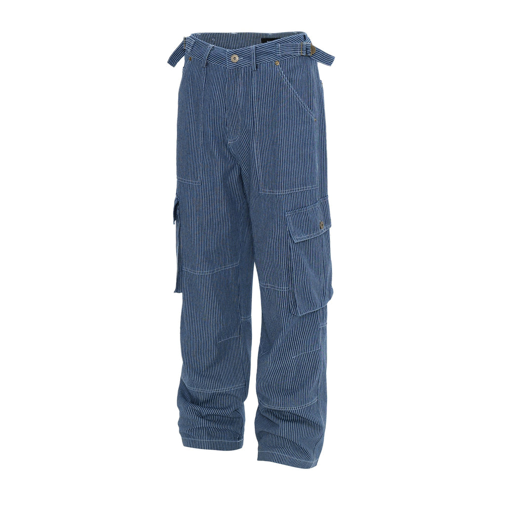 Straight Leg Denim Jeans with Multi-Pockets