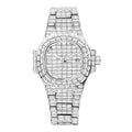 Fashionable Diamond-Encrusted Starry Sky Waterproof Quartz Watch for Men