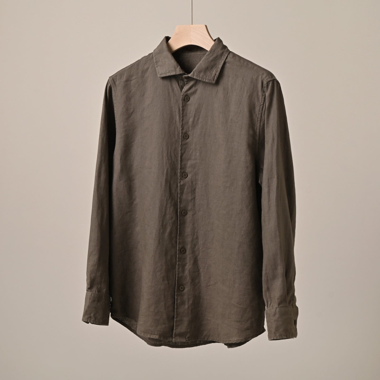 Men's Long-Sleeved Lapel Shirts