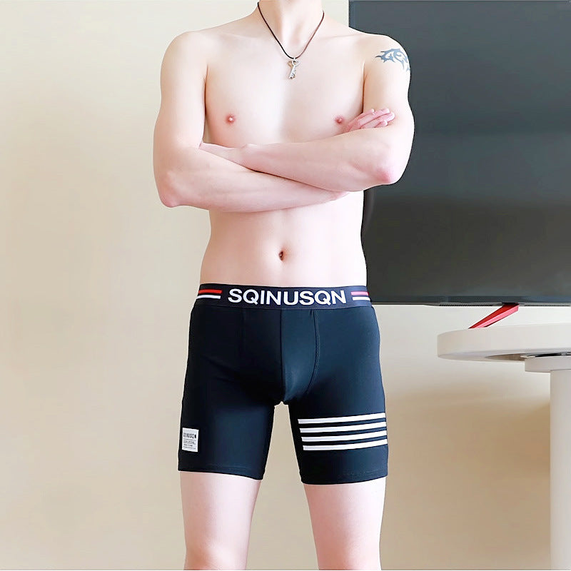 Comfortable And Breathable Youth Long-leg Boxer