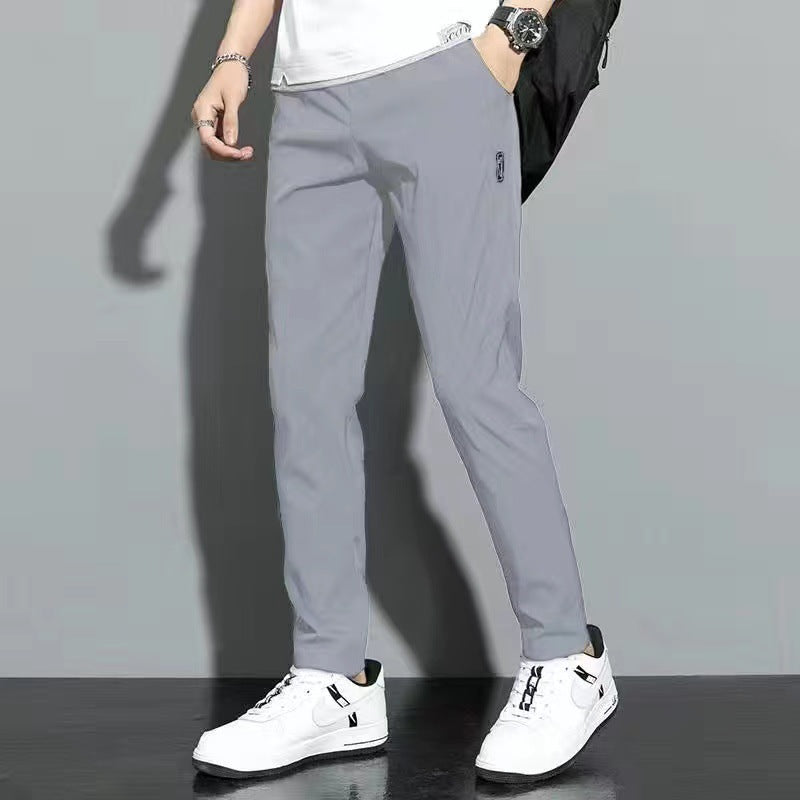 Four-sided elasticated pants for men, summer style, lightweight
