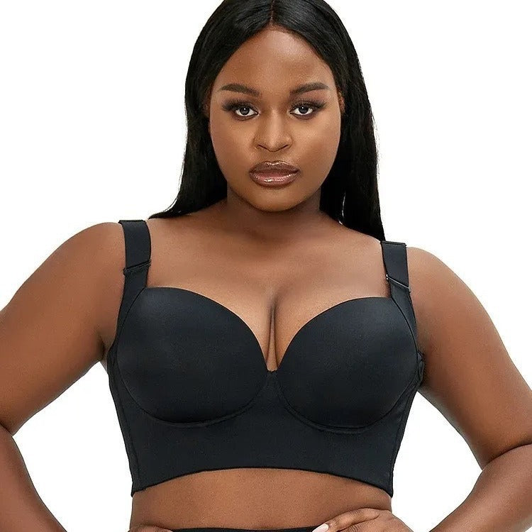 Slanting motion beauty back deep V bra