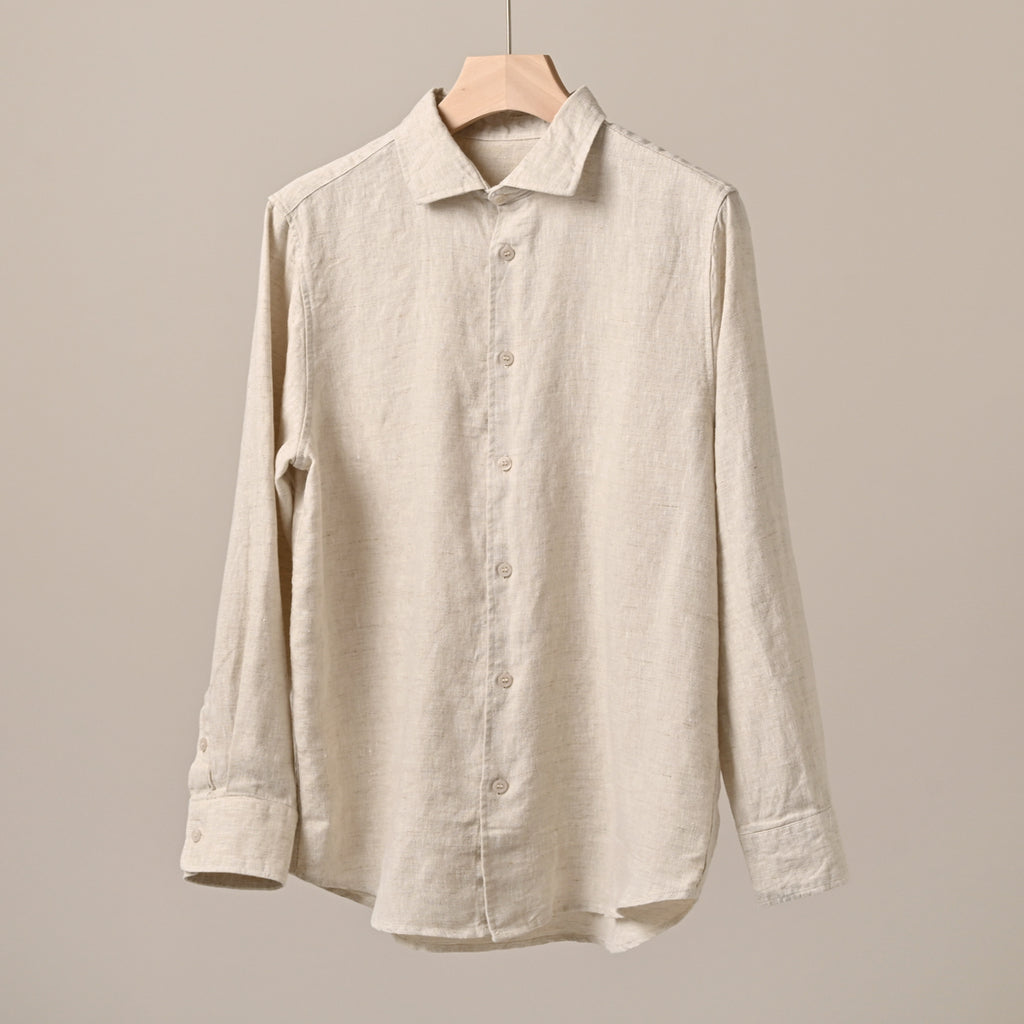 Men's Long-Sleeved Lapel Shirts