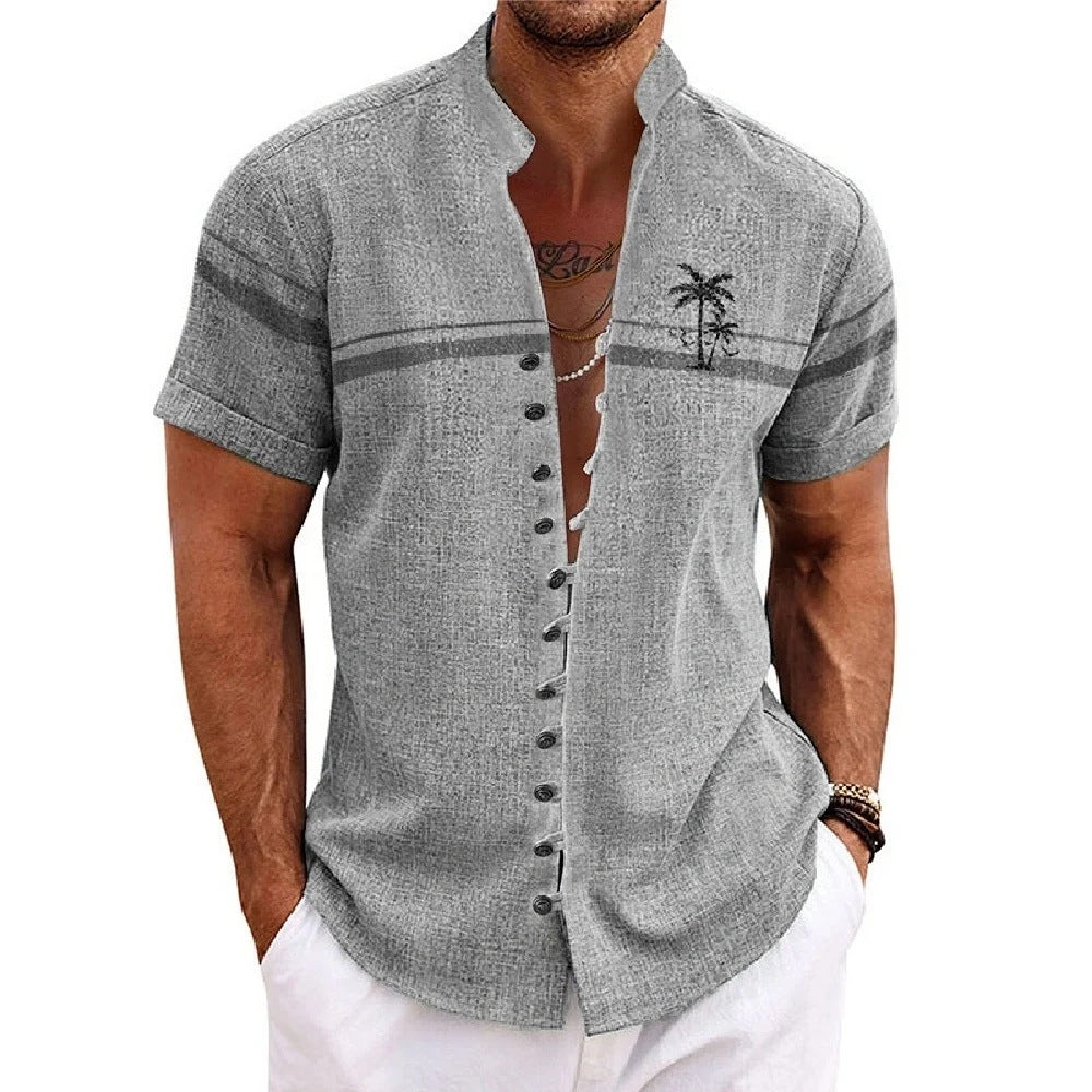 Mens Bamboo Fiber Short Sleeve Shirt