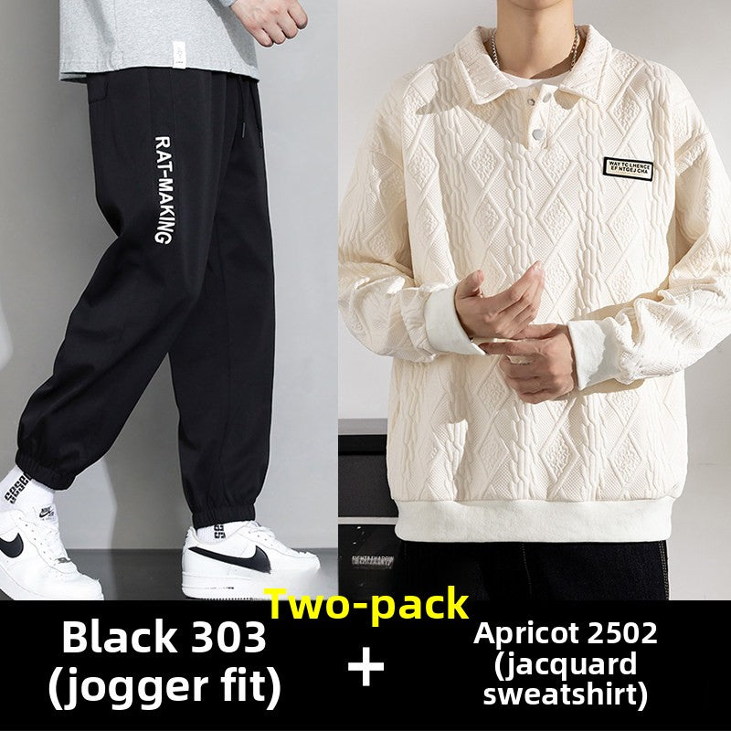 Men's Plus Size Jogger Pants Loose Fit Casual Sweatpants