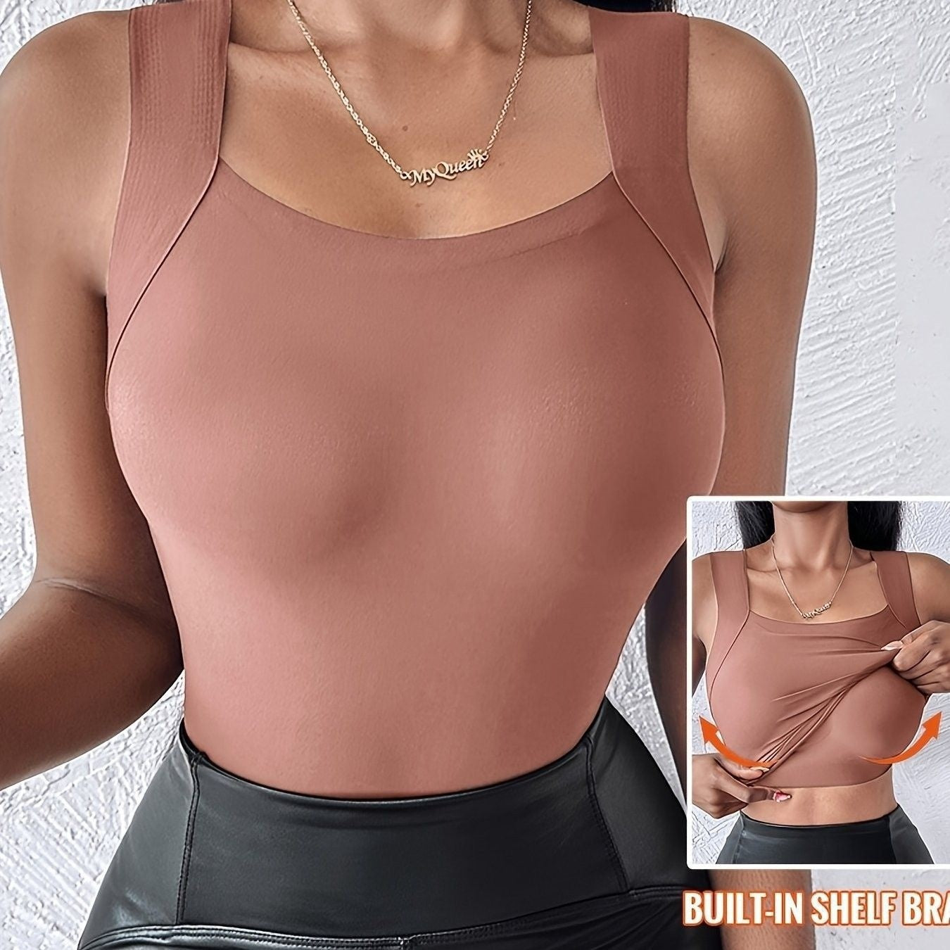 Seamless Thermal Vest For Women One-Piece