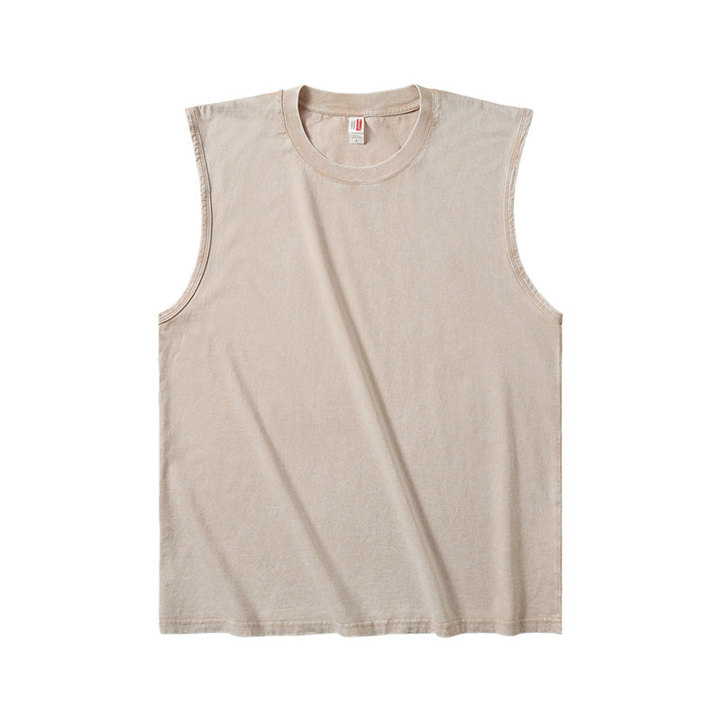 Mens Cotton Batik Washed Vest