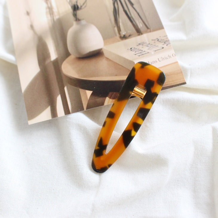 Leopard Print Waterdrop Hair For Women Barrettes Clips Cute Lovely Girls Hairpin Barrette Multi-Style Hair Accessaries Jewelry