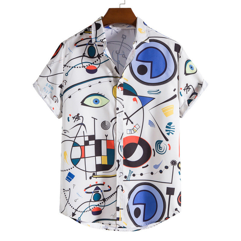 Mens Floral Print Casual Shirt