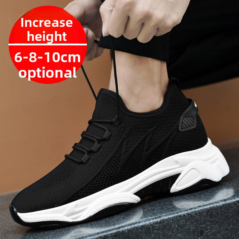 Mens Height Increasing Casual Sports Shoes