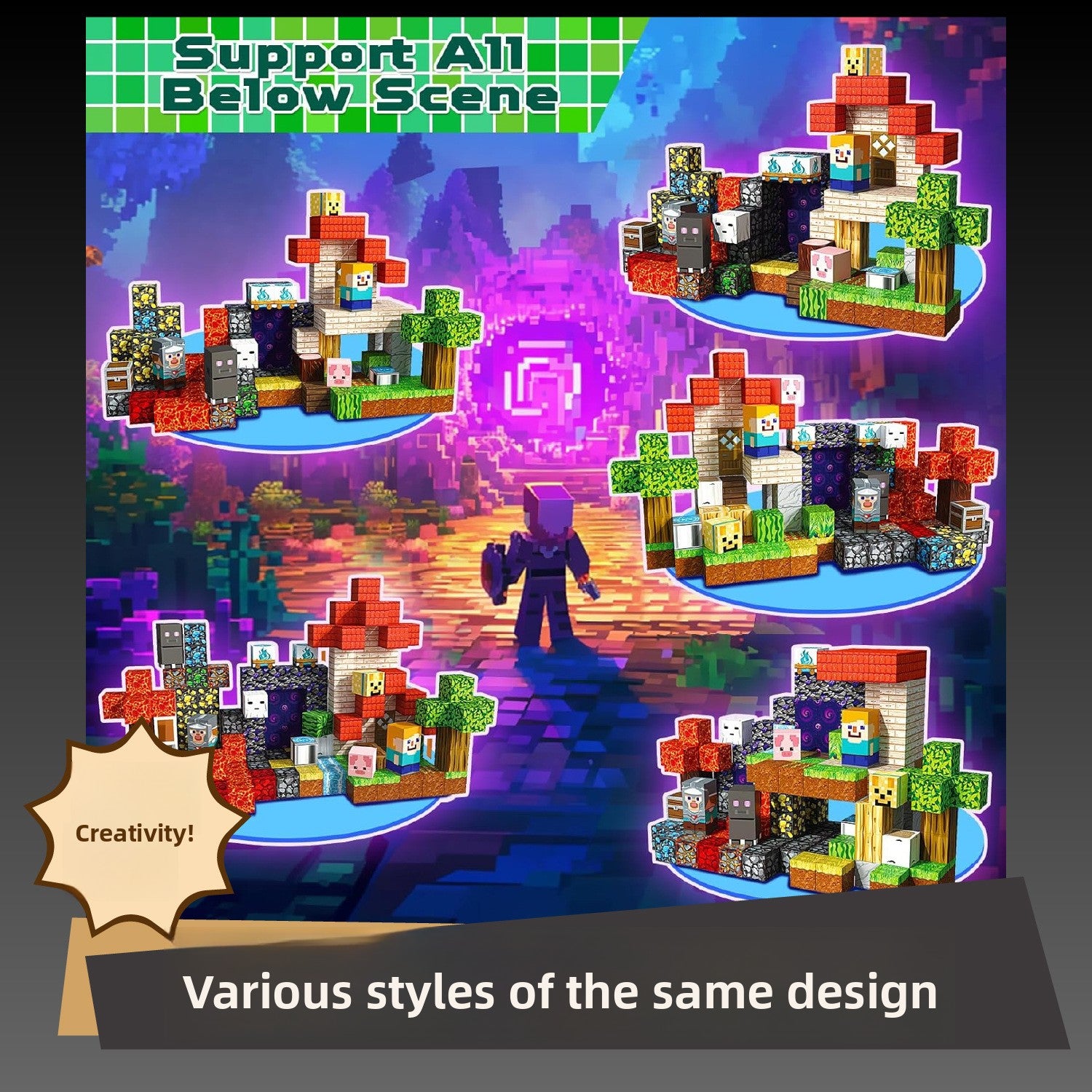 Magnetic Building Blocks Themed Sets for Kids