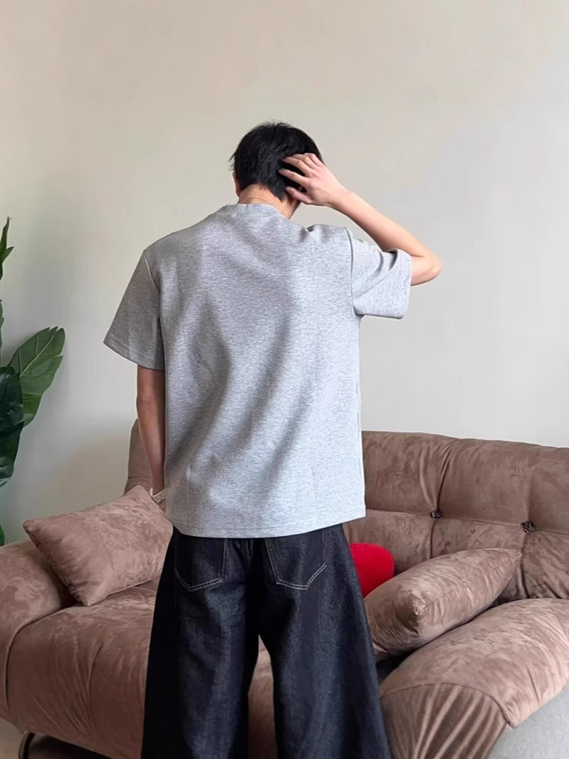 Mens Boxy Fit Short Sleeve Cotton T-Shirt