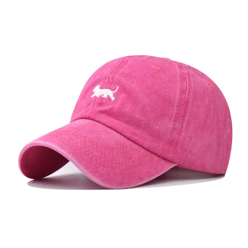 Washed-out Vintage Sun Hat Female Curved Brim Distressed