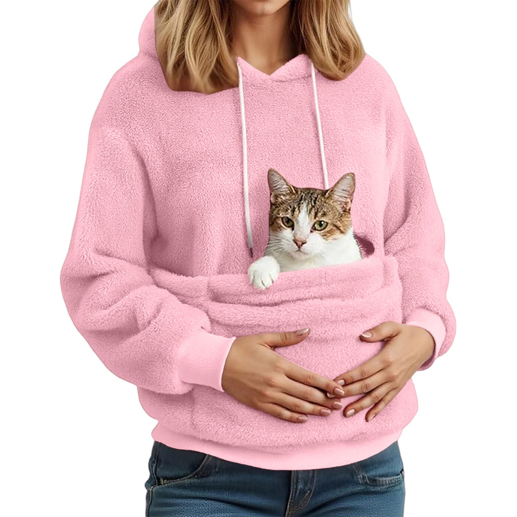 Women's Flannel Hooded Sweatshirt Pet