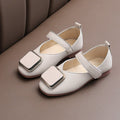 All-match Retro Soft-soled Girls Small Leather Shoes