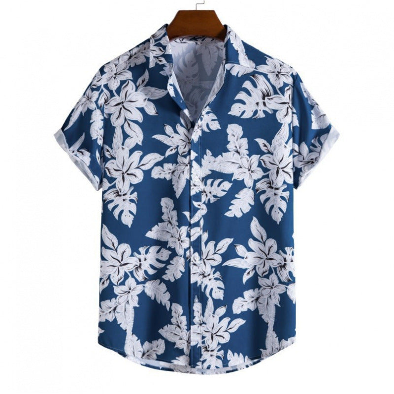 Mens Floral Print Casual Shirt