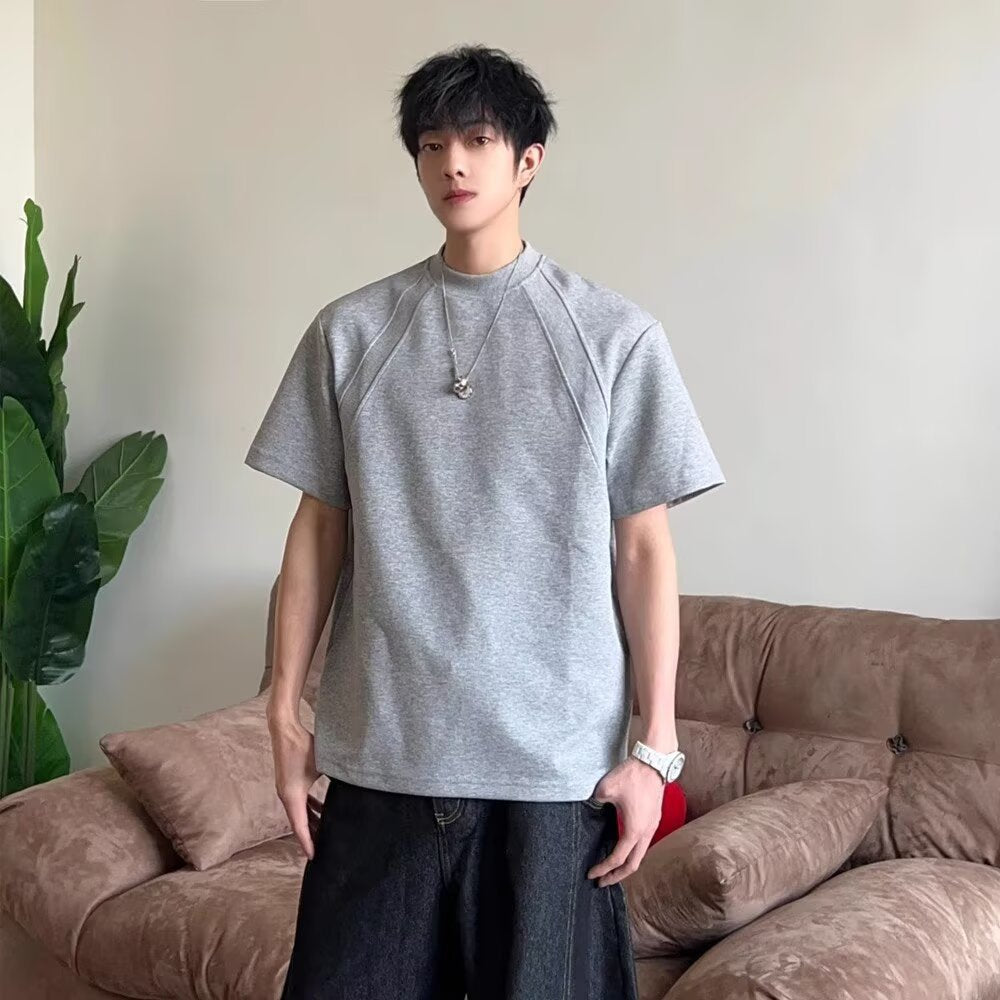 Mens Boxy Fit Short Sleeve Cotton T-Shirt