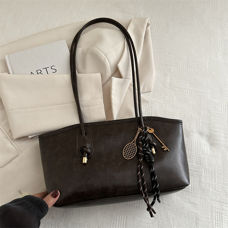 Retro Large Capacity Shoulder Tote Bag
