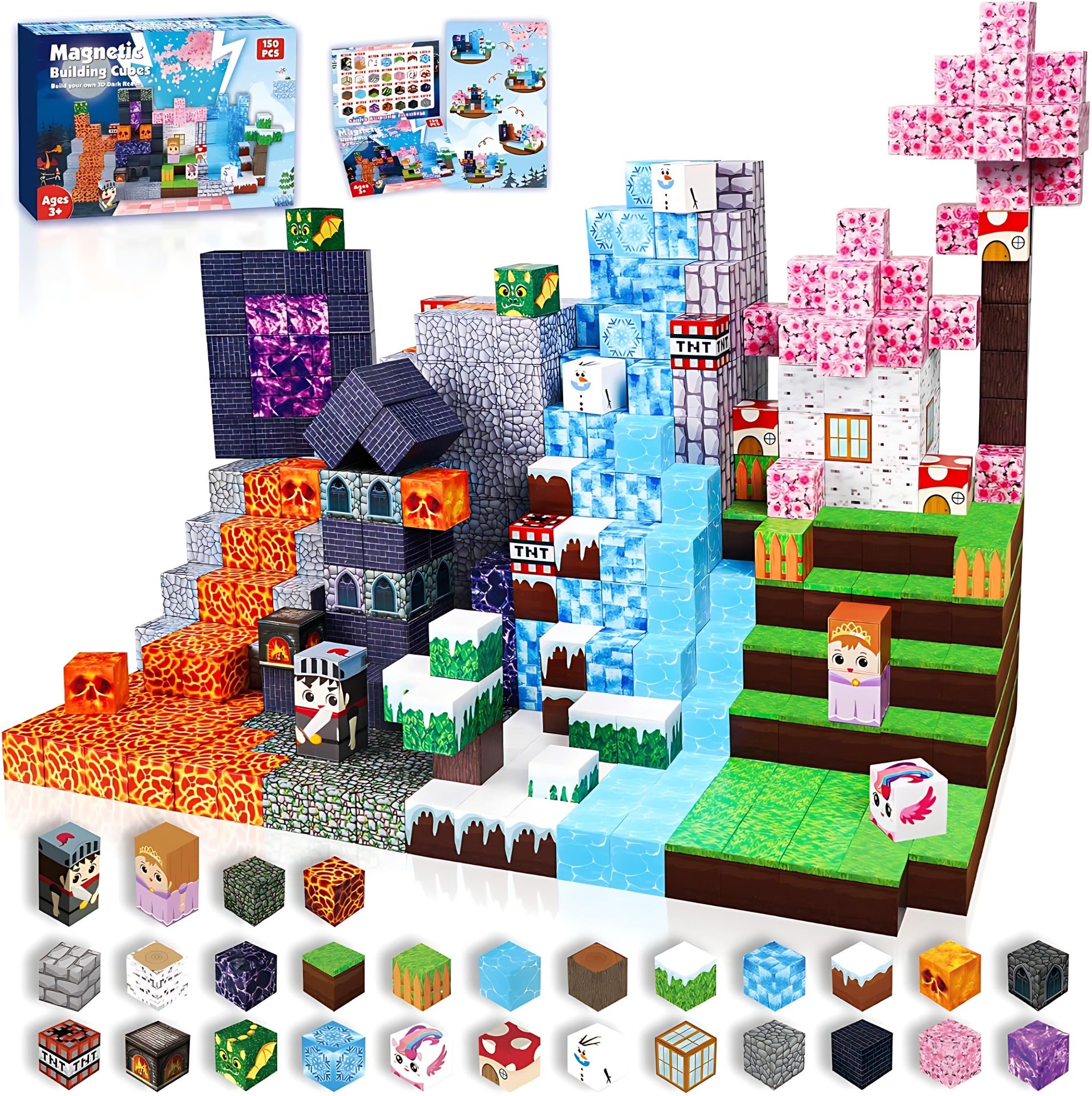 Magnetic Building Blocks Themed Sets for Kids