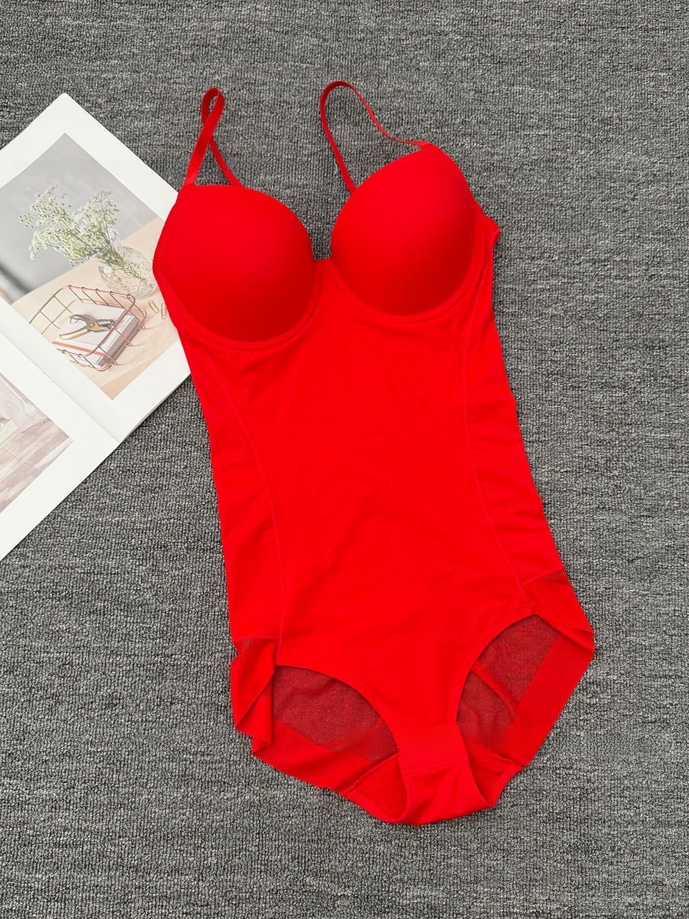 Adjustable Shapewear Bodysuit with Built-In Bra