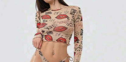 Mesh Bikini with Cover-Up
