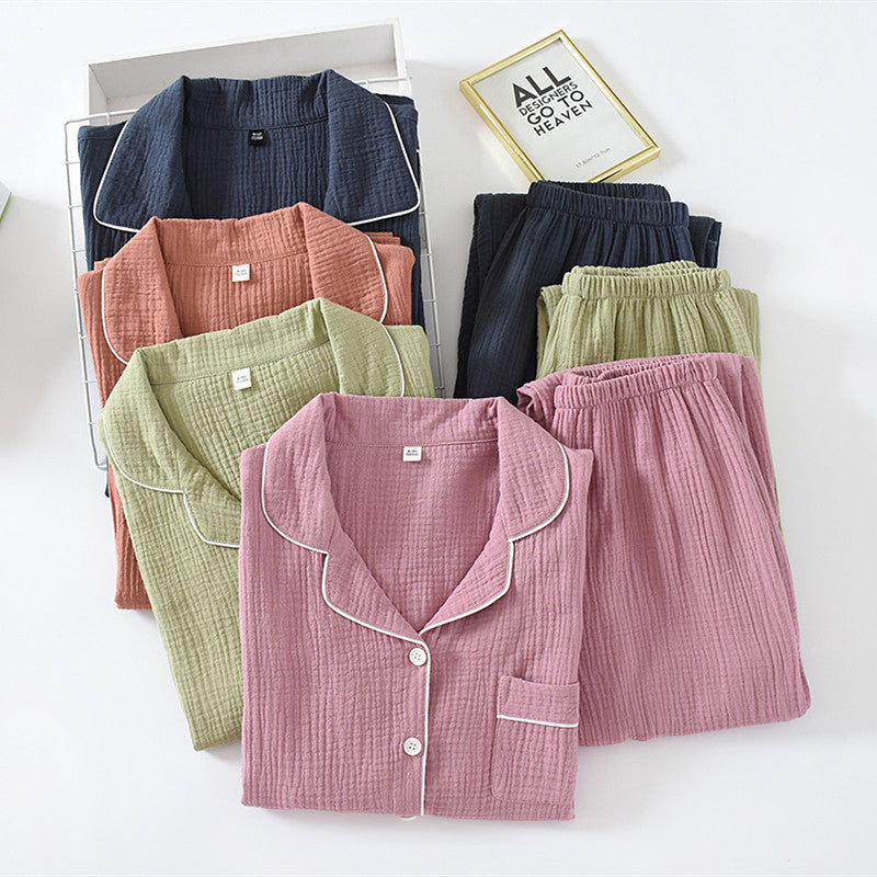 Cotton Pajama Set for Men and Women