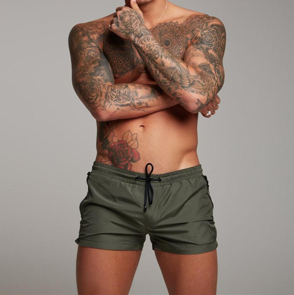 Mens Quick Dry Sports Shorts with Drawstring