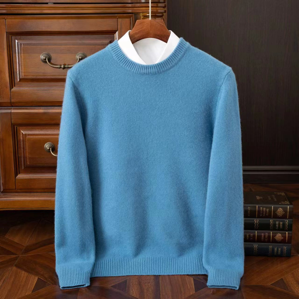 Mens Pure Wool Knit Sweater