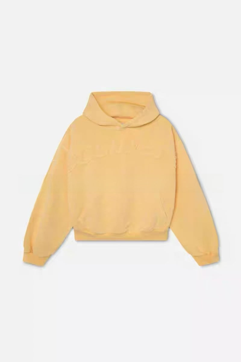 Mens Fleece-Lined Hooded Sweatshirt with Print Pattern