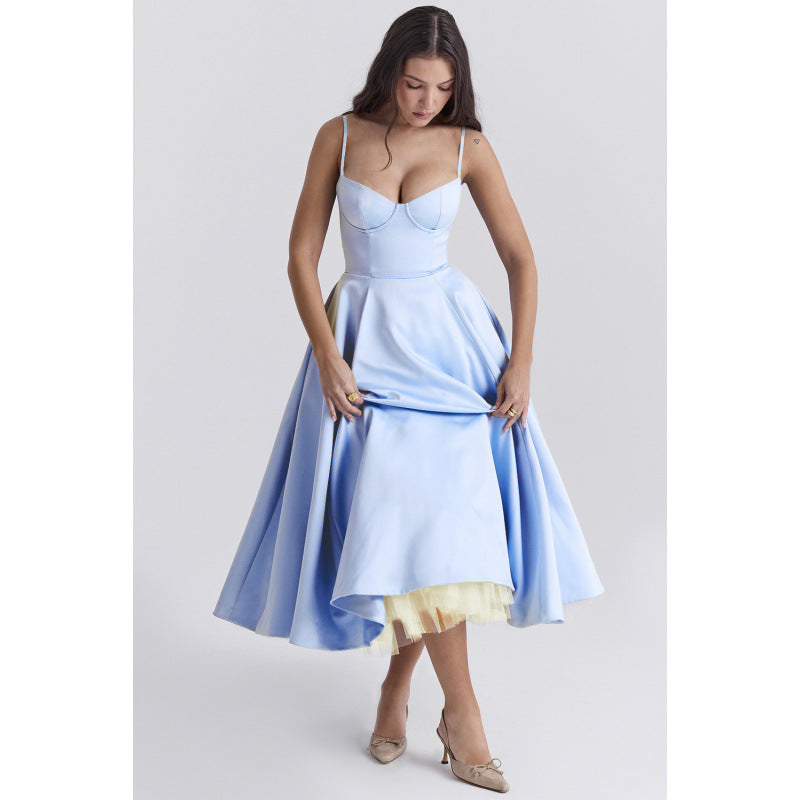 Elegant French Mesh Princess Dress