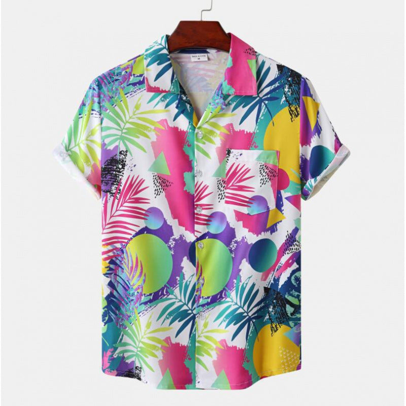 Mens Floral Print Casual Shirt