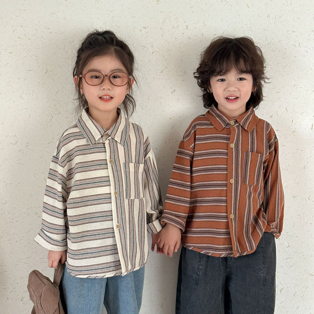 Childrens Long Sleeve Cotton Shirt