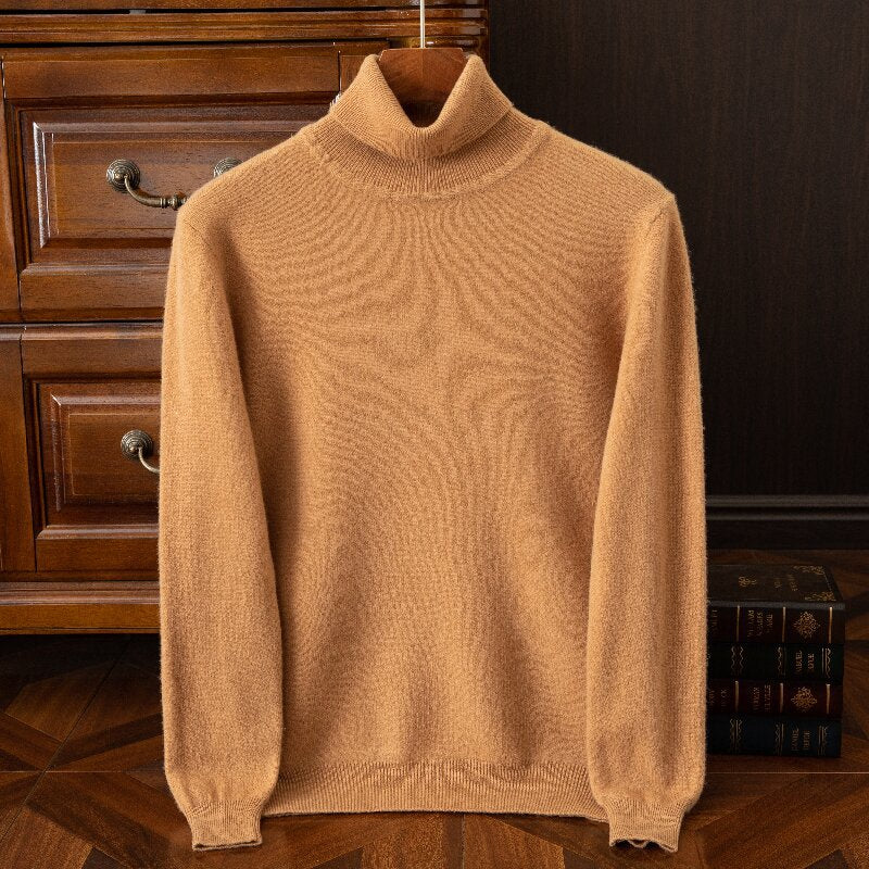 Mens Pure Wool Knit Sweater