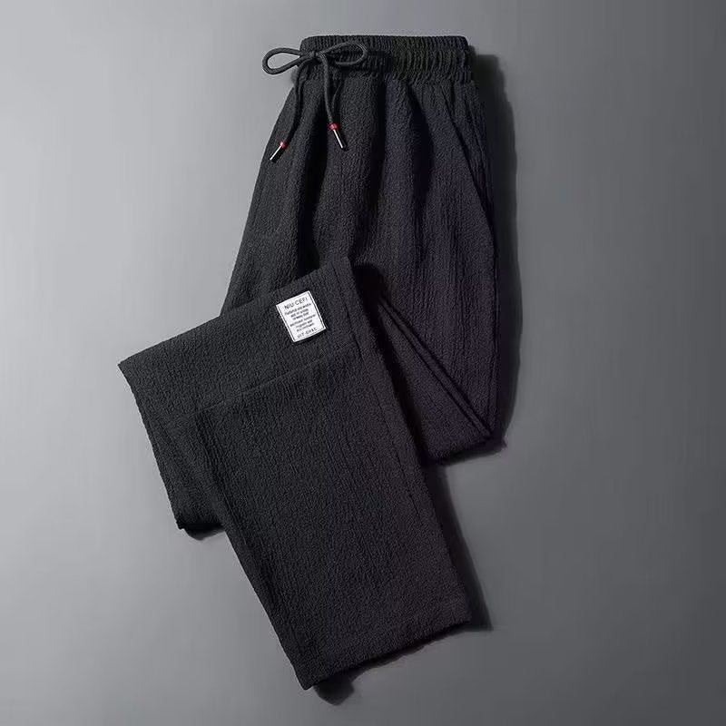 Mens Ice Silk Casual Trousers