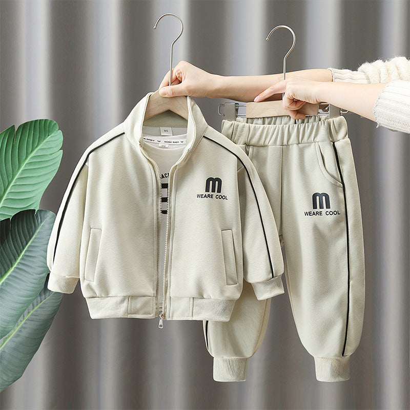 Boys Cotton Sports Two-Piece Set