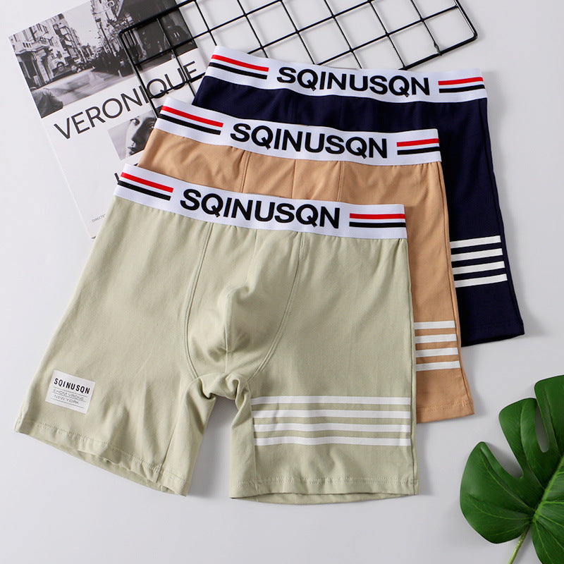 Comfortable And Breathable Youth Long-leg Boxer