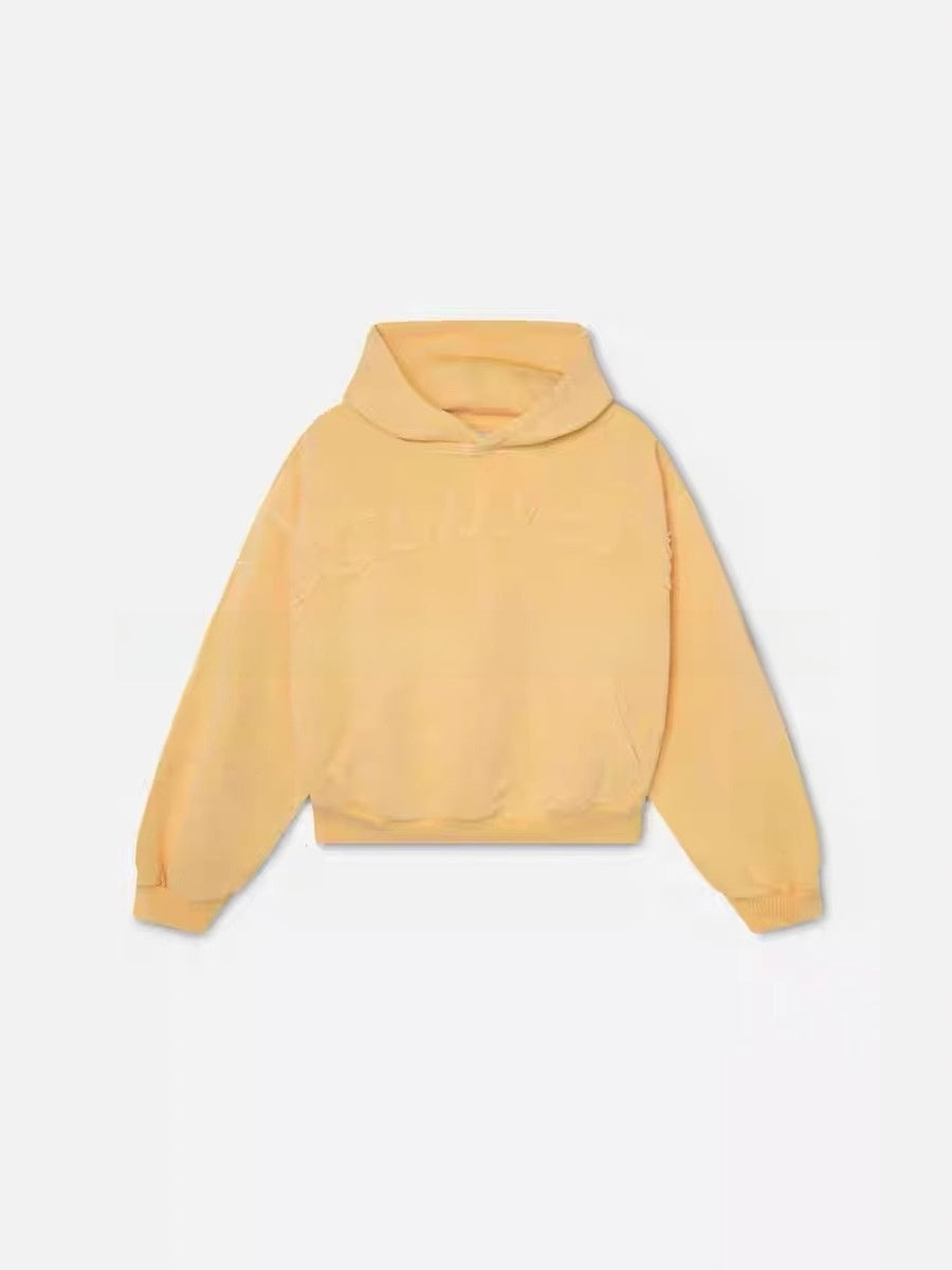 Mens Fleece-Lined Hooded Sweatshirt with Print Pattern
