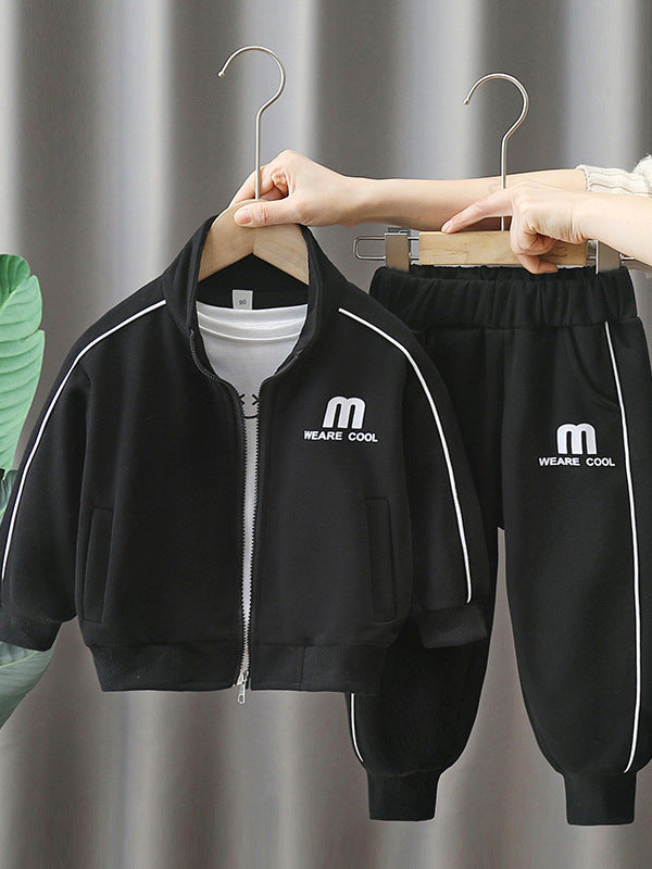 Boys Cotton Sports Two-Piece Set