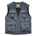 Mens Outdoor Fishing Photographer Vest with Multiple Pockets
