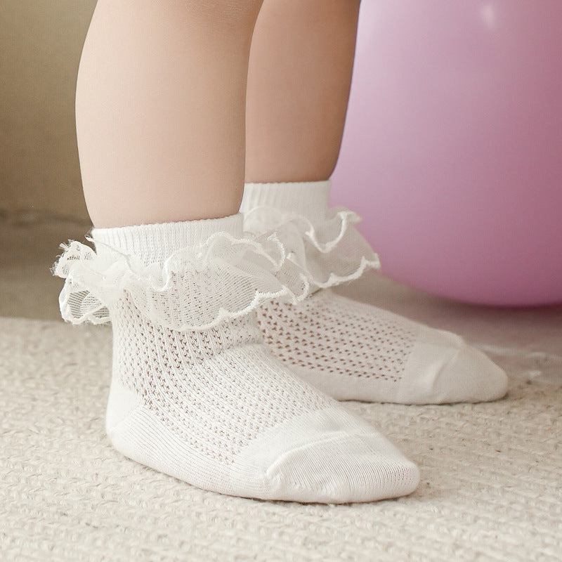 Fashion Individual Breathable Lace Girls' Socks