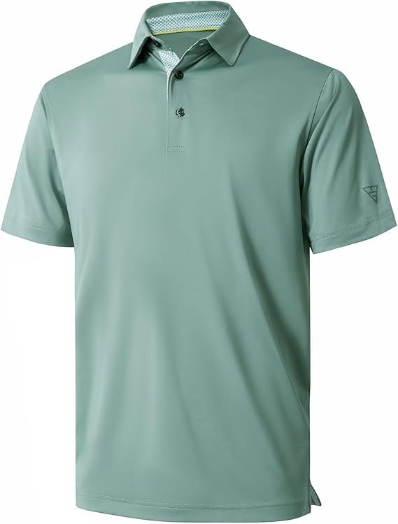 Mens Quick Dry Polo Shirt Short Sleeve Casual