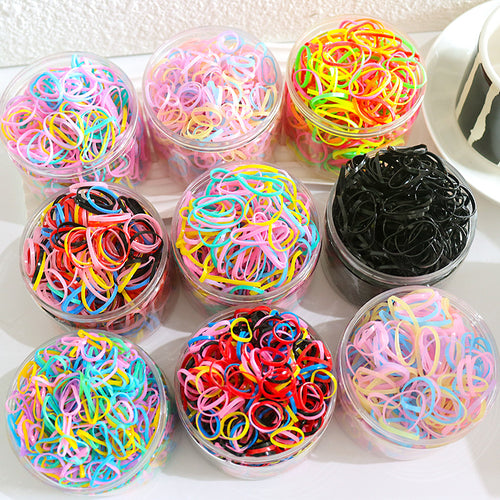 Baby Hair Ties Hair Rubber Bands For Toddler Infants Kids Girls Thin Small Hair Elastics TPU 300 600 Piece Pack