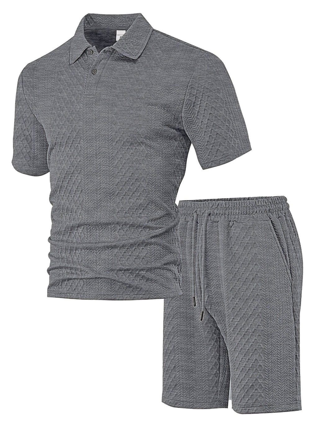 Mens Summer Jacquard Polo Shirt