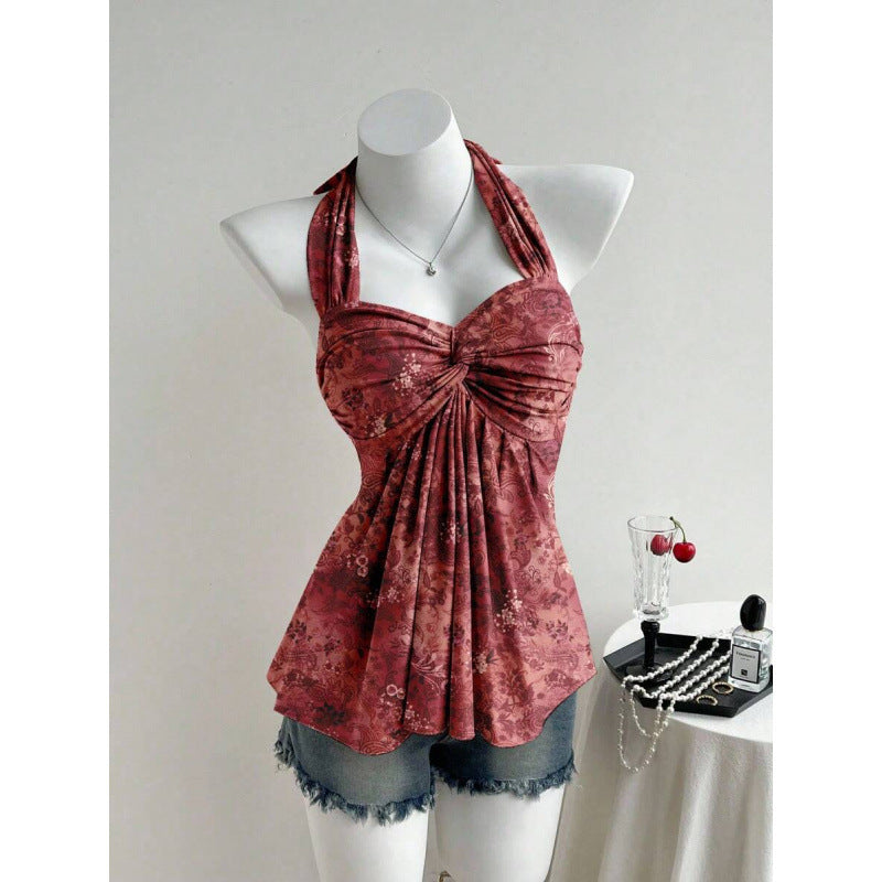 Womens Twist Backless Vest