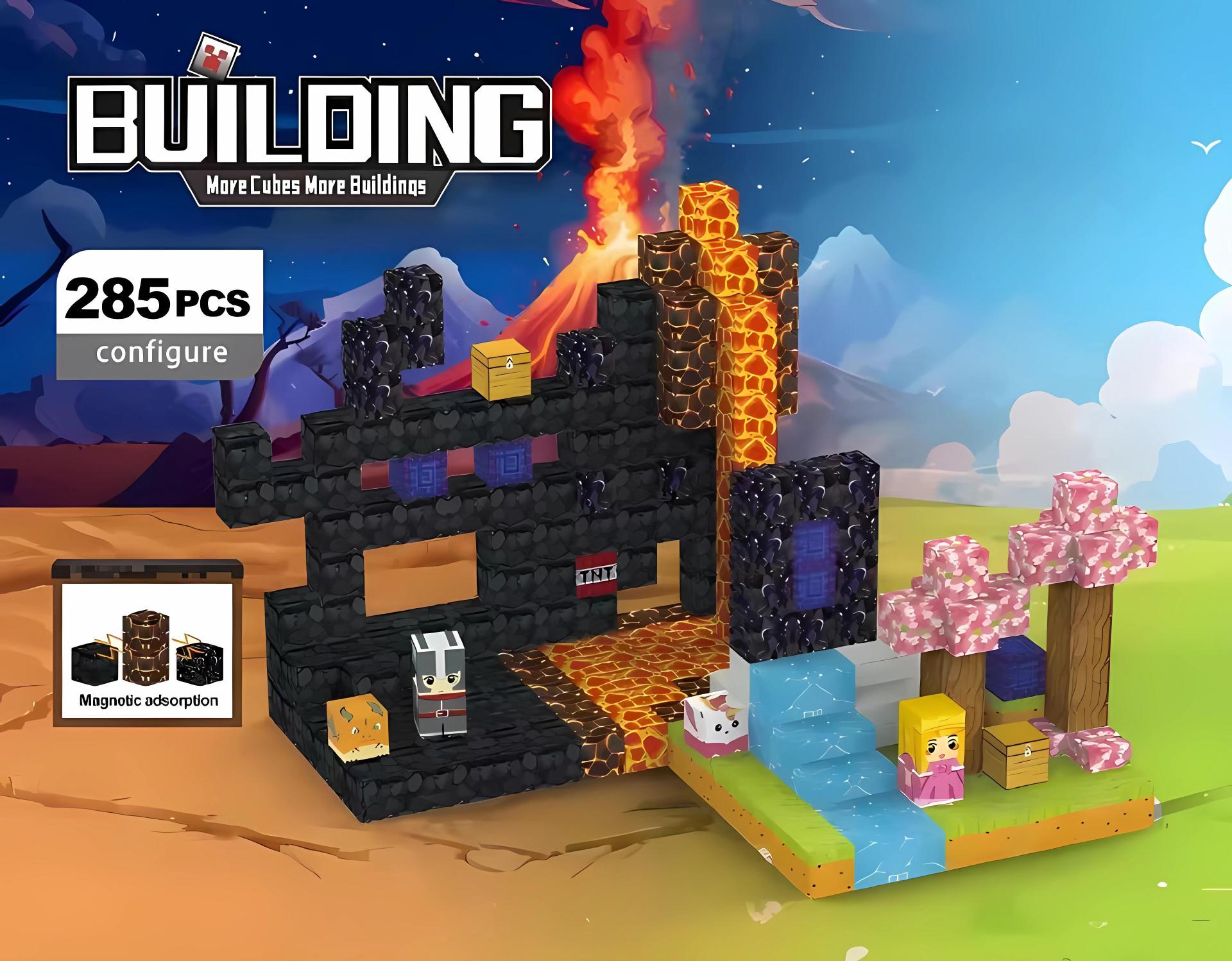 Magnetic Building Blocks Themed Sets for Kids