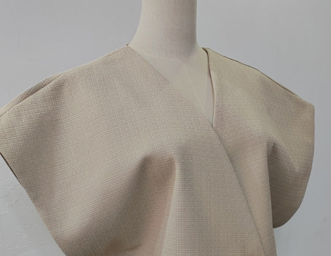 Asymmetric Single Button Sleeveless Vest