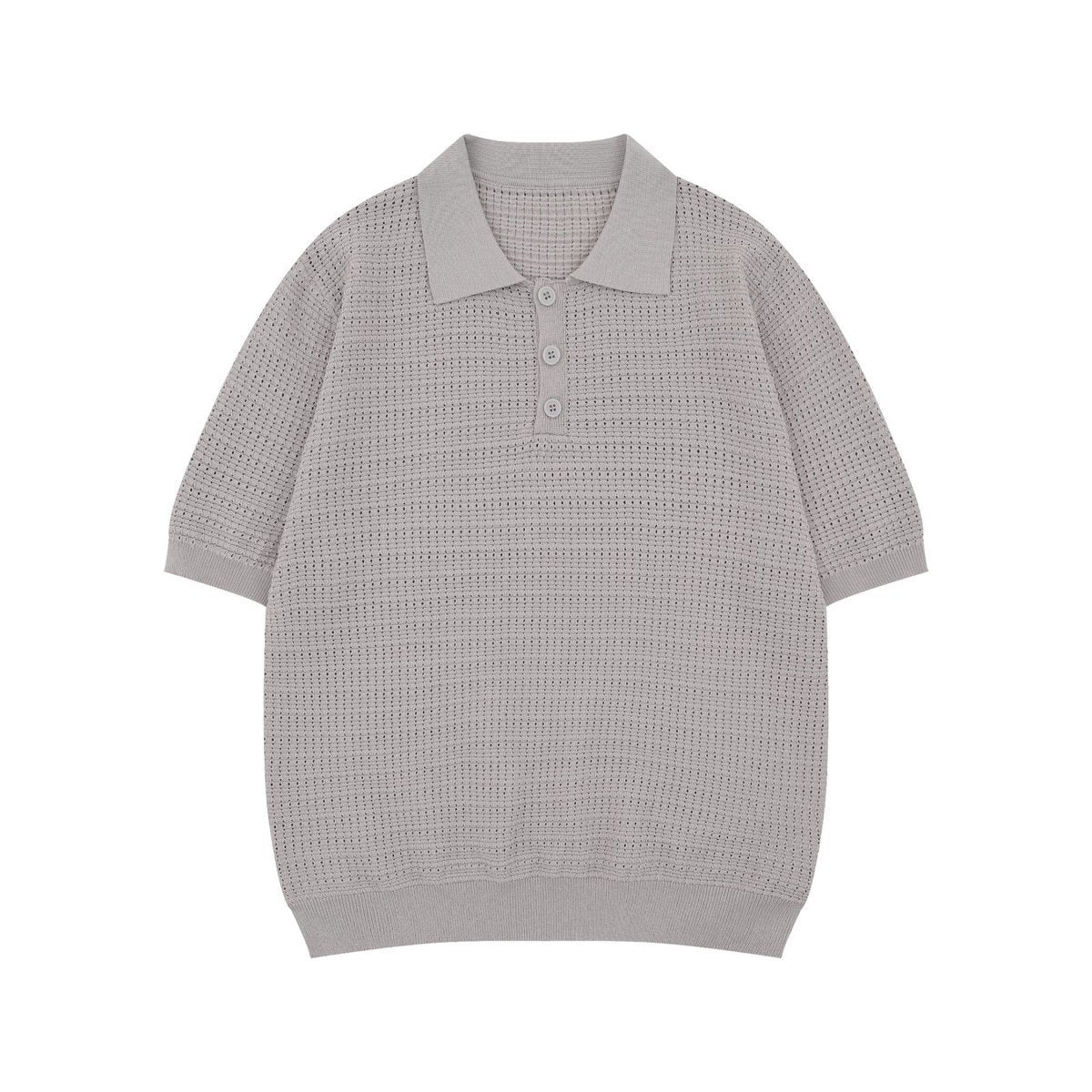 Mens Vintage Lapel Knitted Shirt
