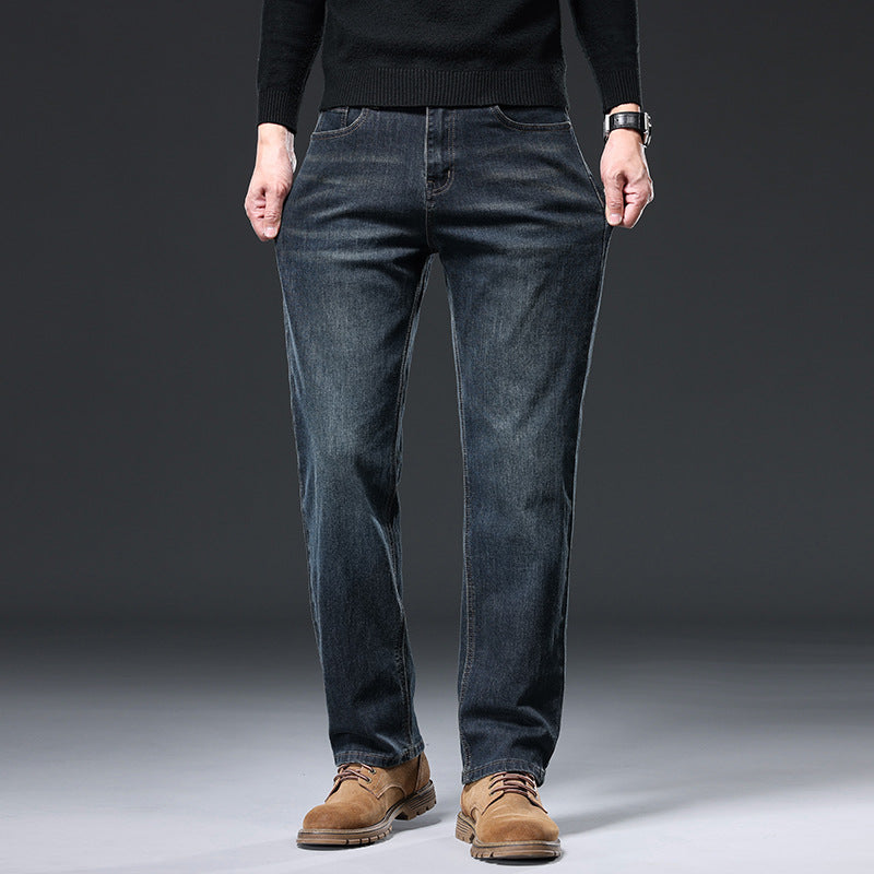 Straight Leg Denim Pants for Men