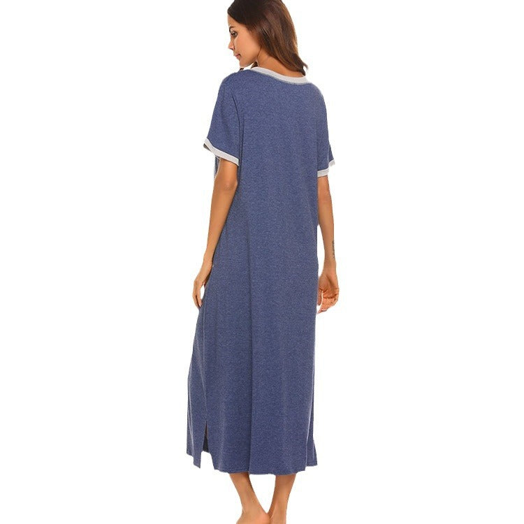 Womens Soft Cotton Pajama Set with Pockets